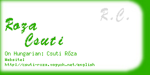 roza csuti business card