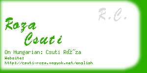roza csuti business card